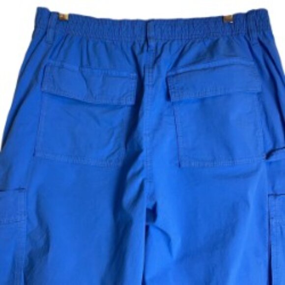 SO WOMENS BLUE PULL-ON CARGO JOGGER PANTS ELASTIC WAIST AND HEM SIZE L - Picture 6 of 8